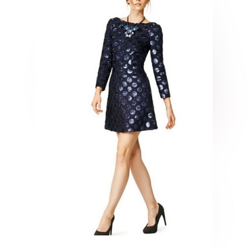 Jill Jill Stuart Sequin Polka Dot Boucle' Dress